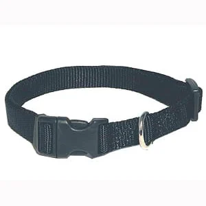 Gibbon Nylonhalsband svart 20 mm