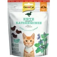 GimCat Crunchy Snacks Anka & Kattmynta – Ekonomipack 3 x 140 g Premium