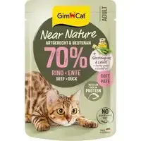 GimCat Near Nature 16 x 85 g – Nötkött & anka Billigare