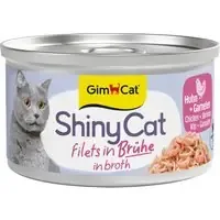 GimCat ShinyCat Filet i buljong 6 x 70 g – Kyckling & räkor Köp online