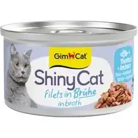 GimCat ShinyCat Filet i buljong 6 x 70 g – Tonfisk & ansjovis Begränsat antal