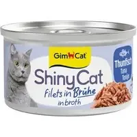 GimCat ShinyCat Filet i buljong 6 x 70 g – Tonfisk Endast idag