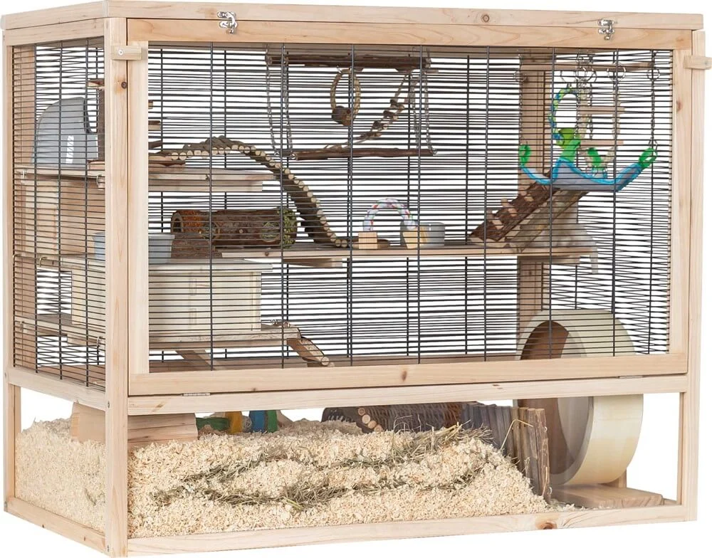 Gnagarbur Möss/Gerbil Trä 100x80x50cm
