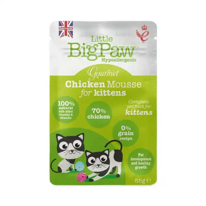 Gourmet Chicken Mousse Kittens – 12x85g Sista chansen