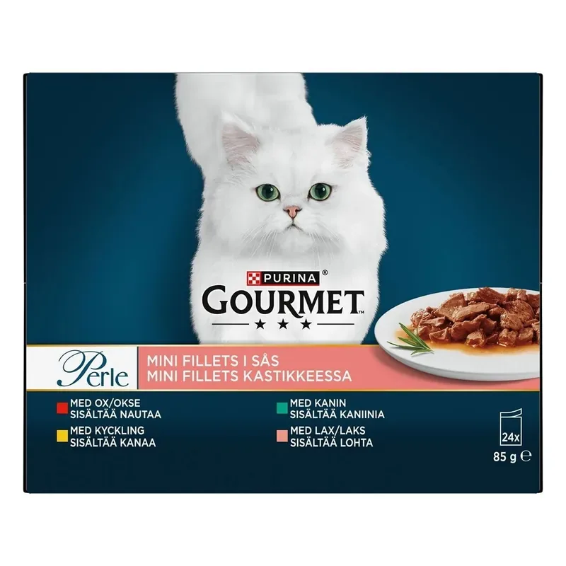 Gourmet Perle Mini Fillets i Sås Multipack 24×85 g Extra rabatt