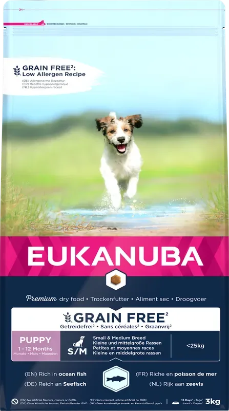Grain Free Puppy & Junior Small/Medium – 3 kg Utförsäljning