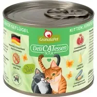GranataPet DeliCatessen 6 x 200 g – Kitten fågel Nedsatt pris