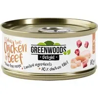 Greenwoods Delight Chicken Fillet & Beef – Ekonomipack 48 x 70 g Snabb leverans