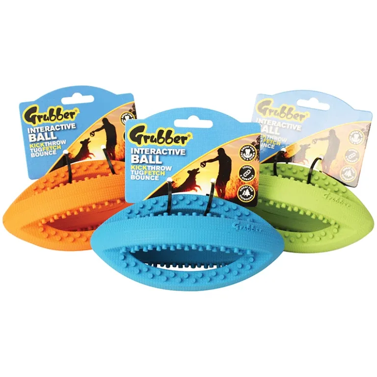 Grubber gummileksak rugbyboll mini – mixade färger