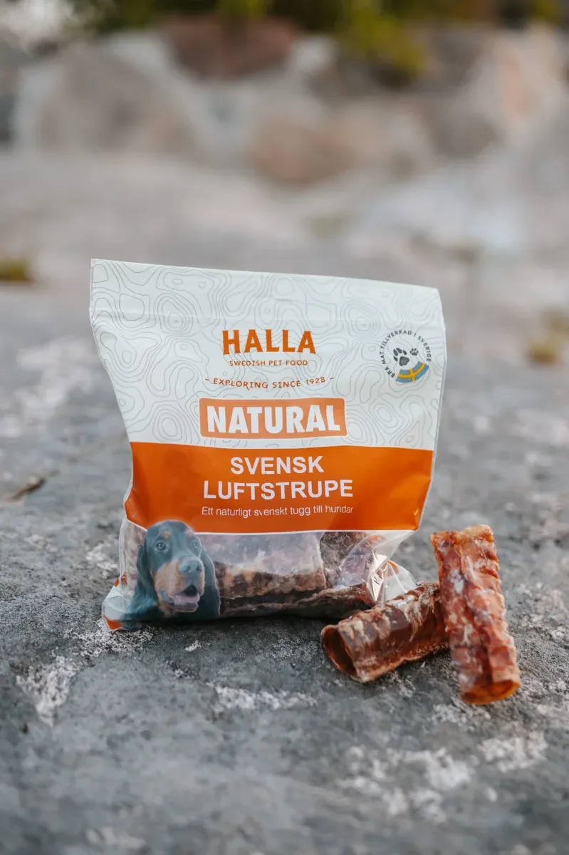 Halla torkad nötstrupe