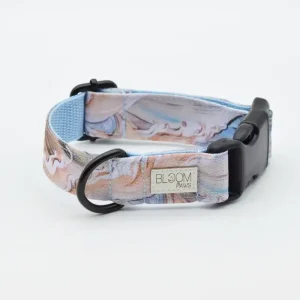 Halsband – Blue Waves – Eco Canvastyg