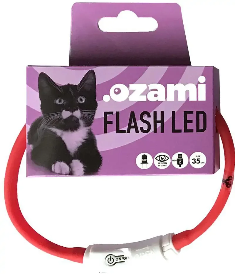 Halsband Flash Led Röd 35cm