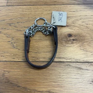 Halvstryp Läder Brun Stl. 30