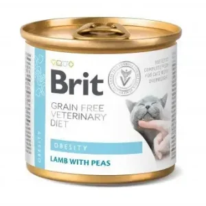 Handla nu Brit Obesity Lamb with Peas Katt 200 g