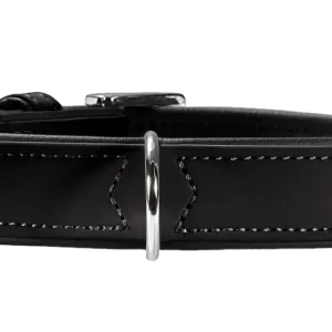 Handla nu Hundhalsband Softie Artificial Leather Svart ML 55cm