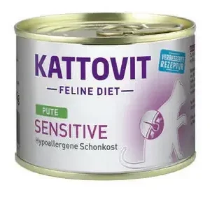 Handla nu Kattovit Sensitive Kalkon för Katter 185 g