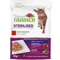 Handla nu Natural Trainer Adult Sterilised – 12 x 85 g nötkött