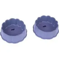 Handla nu zooplus Basics runda kattskålar – 2 x 300 ml