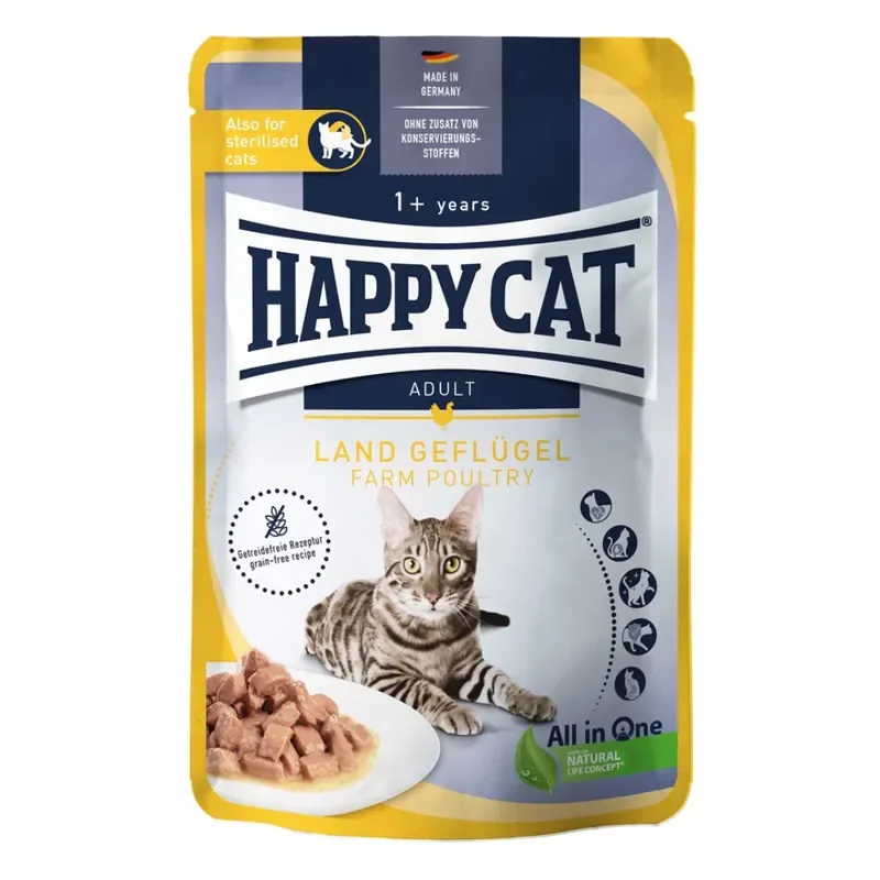 Happy Cat Adult Fågel i Sås 85 g Erbjudandepris