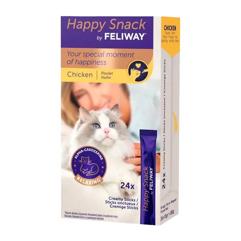 Happy Snack by Feliway Chicken – 24-pack