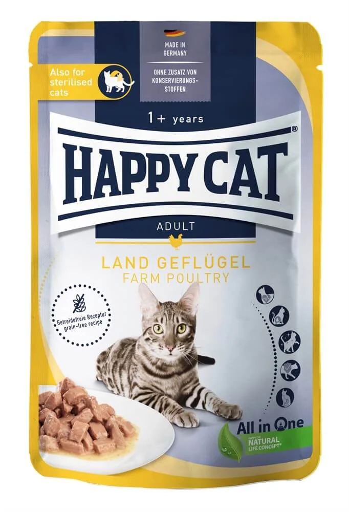 HappyCat i Sås Fågel 85g