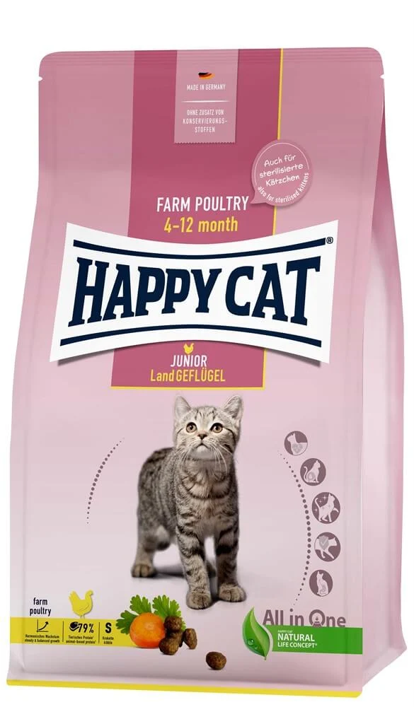 HappyCat Junior Fågel 10kg