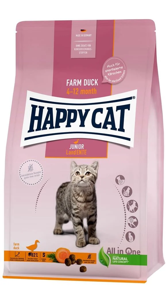 HappyCat Junior GrainFree Anka 300g