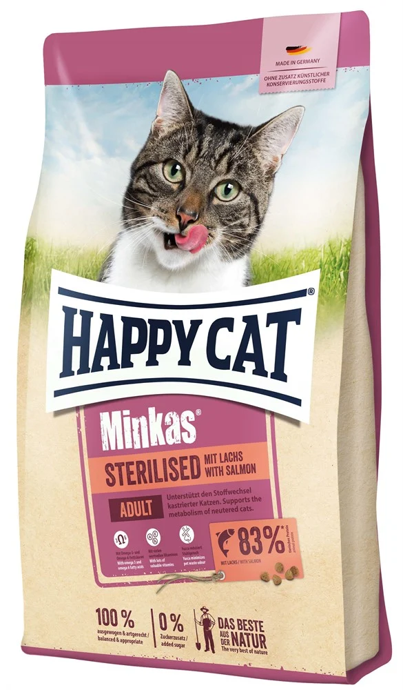 HappyCat Minkas Sterilised Lax 10kg