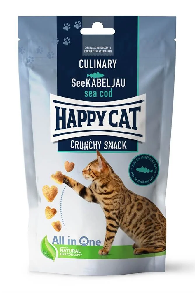 HappyCat Snack Torsk & Ärtor 70g