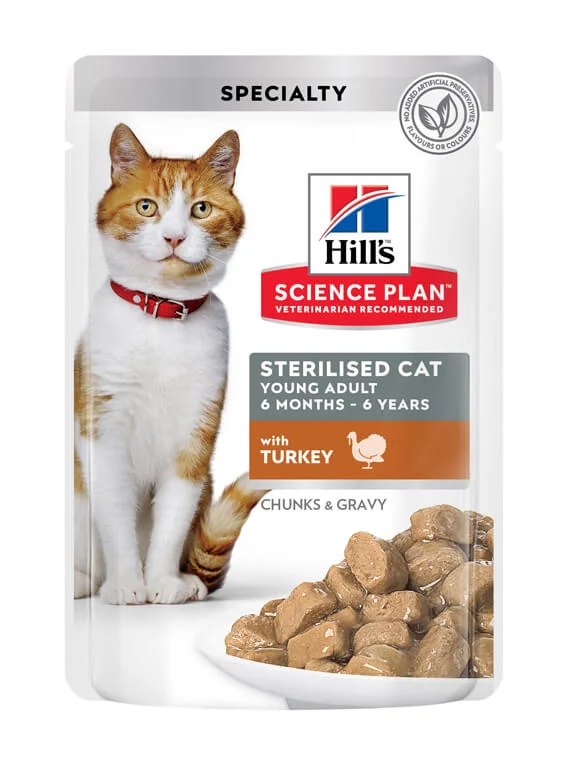 Hill’s F Adult Sterilised Mix 12x85g - Image 2