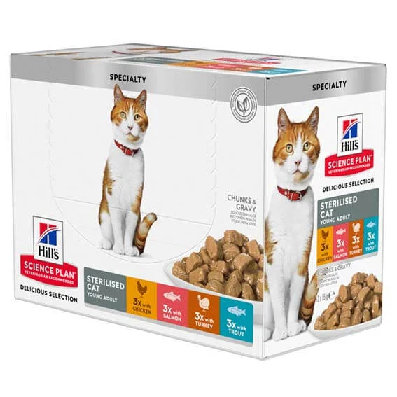 Hill’s F Adult Sterilised Mix 12x85g