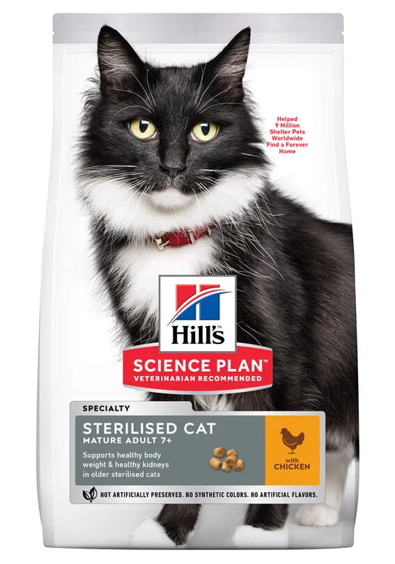 Hill´s F. Mature Sterilised Chicken 3kg