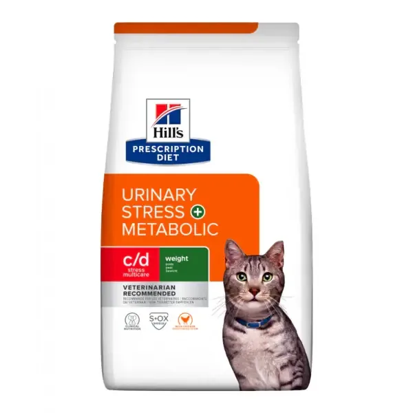 Hill‘s Prescription Diet c/d Urinary Stress + Metabolic kattfoder med kyckling Billigare