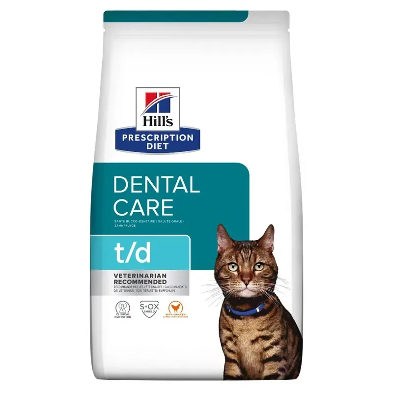 Hill‘s Prescription Diet Dental Care t/d torrfoder till katter med kyckling 1,5 kg Extra rabatt