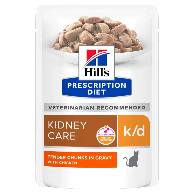 Hill‘s Prescription Diet k/d Kidney Care ActivBiome+ Kidney Defense med kyckling för katter 85 g Rabatt