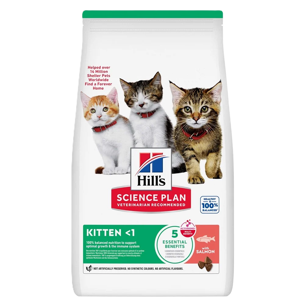 Hill's Science Plan Feline Kitten Salmon 鈥?torrfoder med lax till kattungar