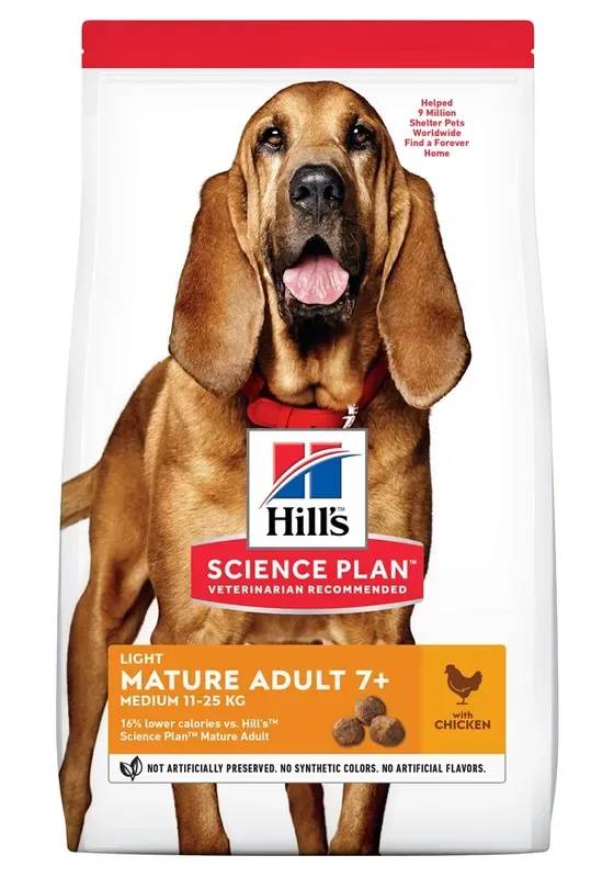 Hill‘s Science Plan Hund Light Medium Mature Kyckling 14 kg Lågt pris