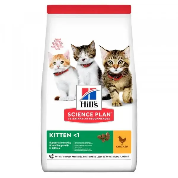 Hill‘s Science Plan Kitten Chicken -torrfoder för kattungar 1,5 kg Säker betalning