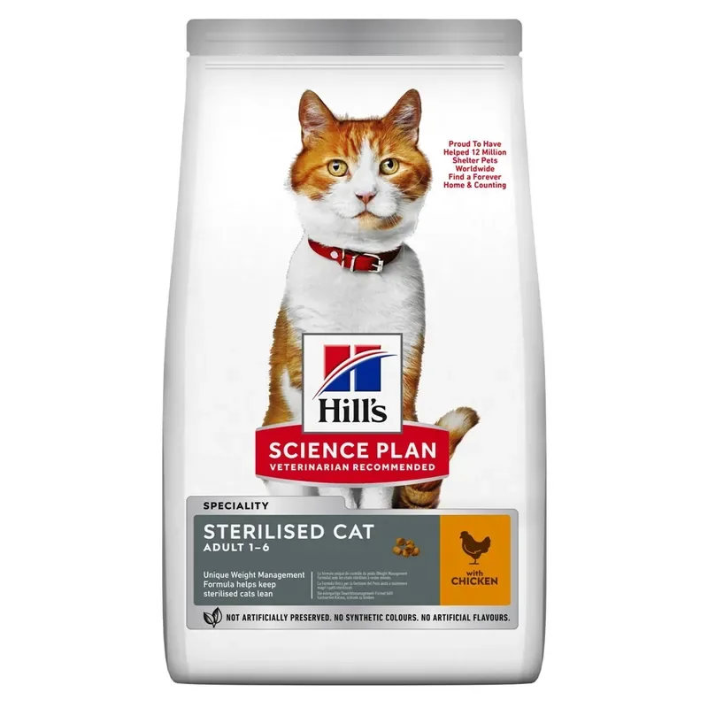 Hill‘s Science Plan Sterilised Cat Adult Chicken 7 kg Begränsad tid