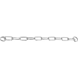 HS Helstryp Kedja Rak Länk X-Bred Krom 4mm x 80cm