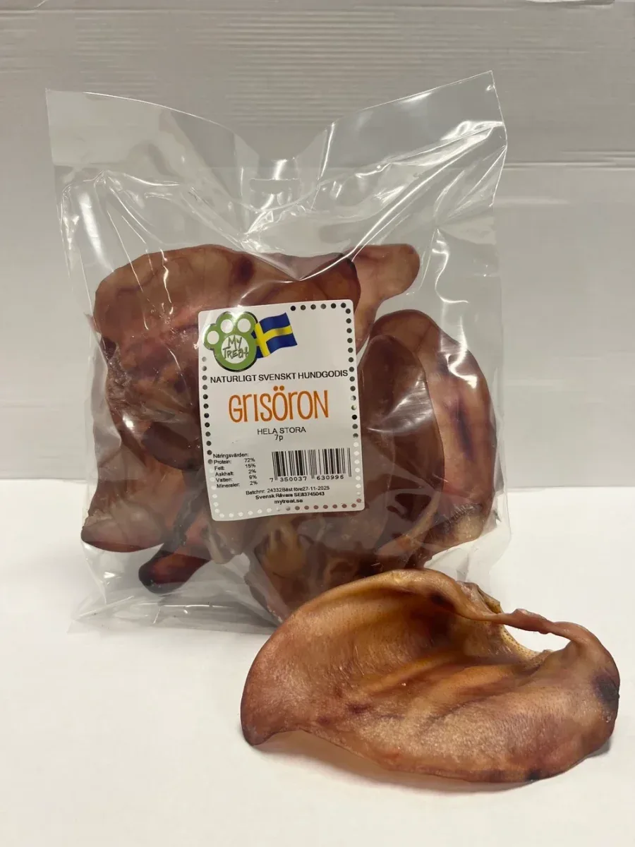 Hund Godis grisöron svenska 7/p