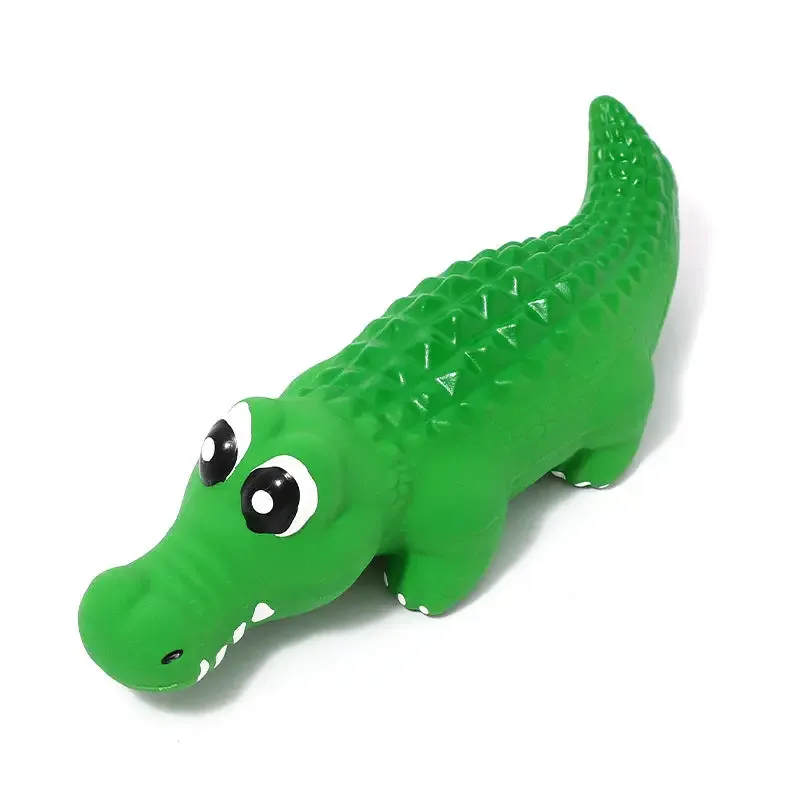 Hund leksak – Everyday | Krokodil Grön Latex – Tuggtålig & Rolig för Hundar