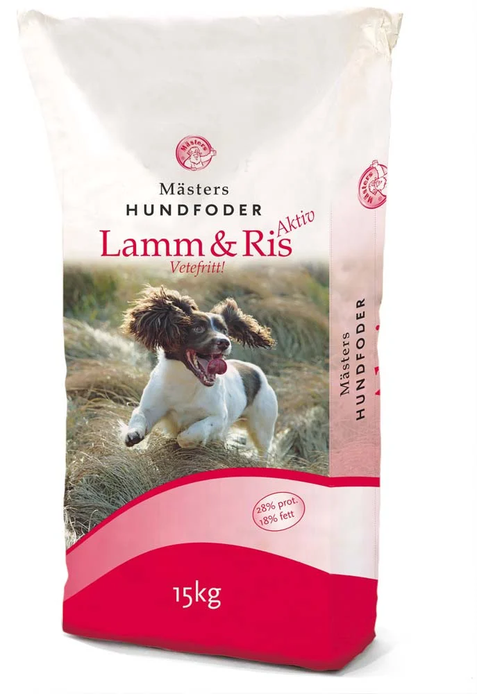 Hund Mästers Lamm & Ris Aktiv 15 kg