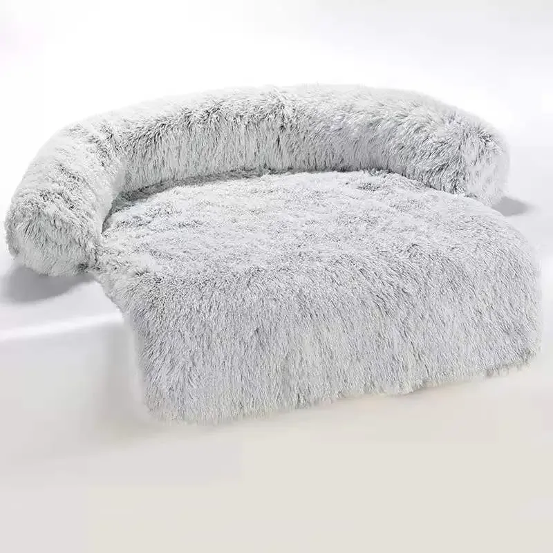 Hundbädd – Avtagbar & Tvättbar, Mjuk, Kant stöd för Soffa, Bil & Golv