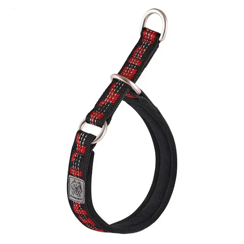 Hundhalsband halvstryp – vadderat martingale (Reflex)