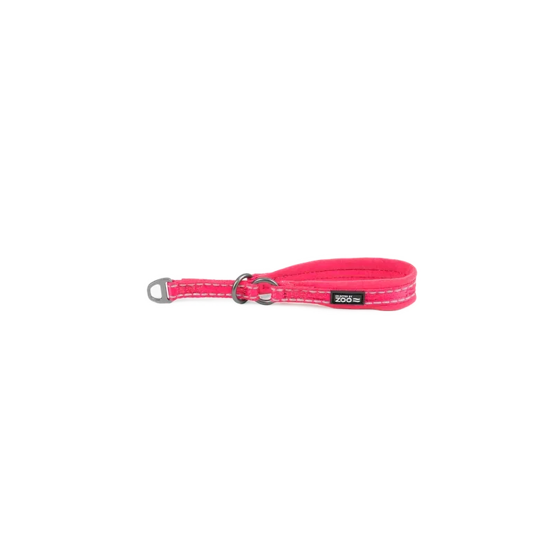 Hundhalsband Rufus halvstryp 10 mm x 2025 cm Rosa Erbjudandepris