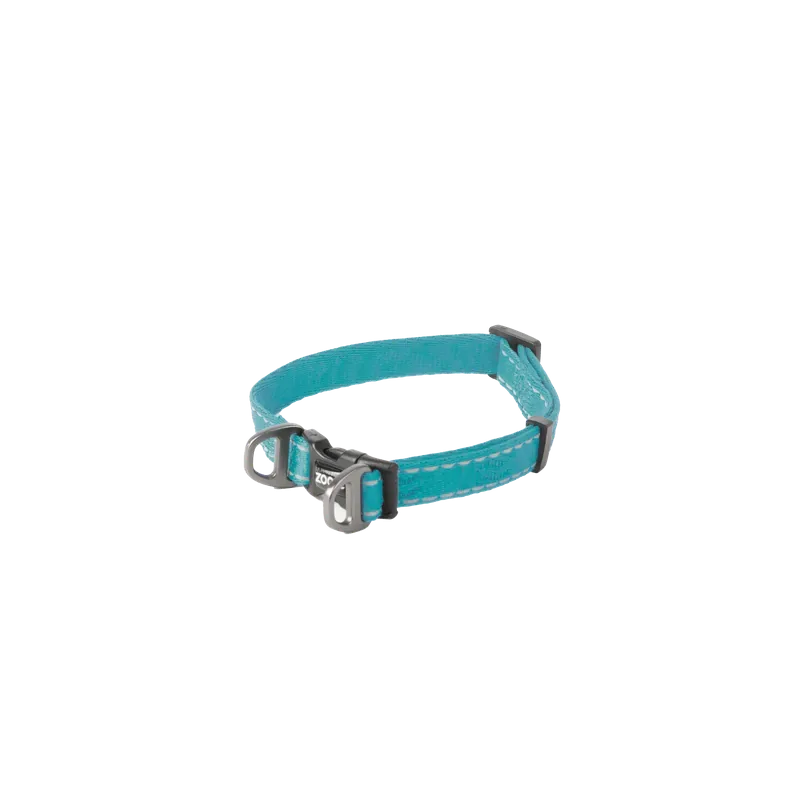 Hundhalsband Rufus ställbart, 10 mmx2235cm, Turkos Snabb frakt