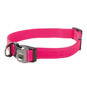 Hundhalsband Rufus ställbart, 25mmx3866cm, Rosa Rea