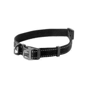Hundhalsband Rufus st盲llbart Svart