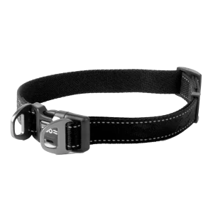 Hundhalsband Rufus st盲llbart Svart